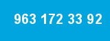963 172 33 92